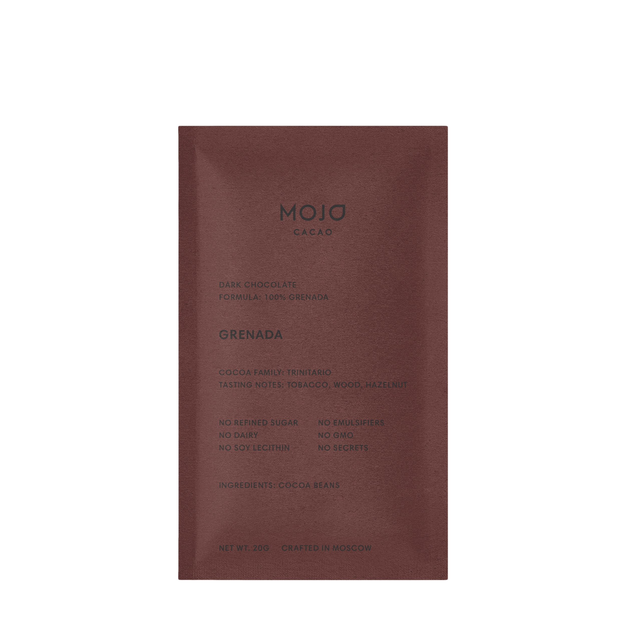 Mojo Cacao Mojo Cacao Горький шоколад (100%) Grenada 20 гр